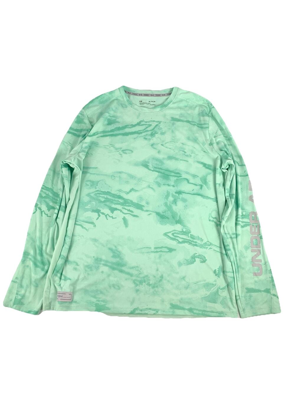 Under Armour Long Sleeve Heatgear Fishing Outdoor Top XL Womens Green Summer